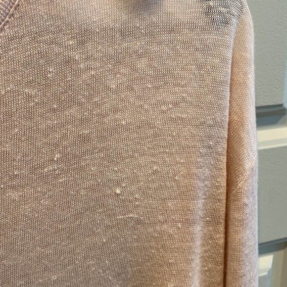 Vince 3/4 Sleeve Linen T-Shirt - Picture 4 of 9